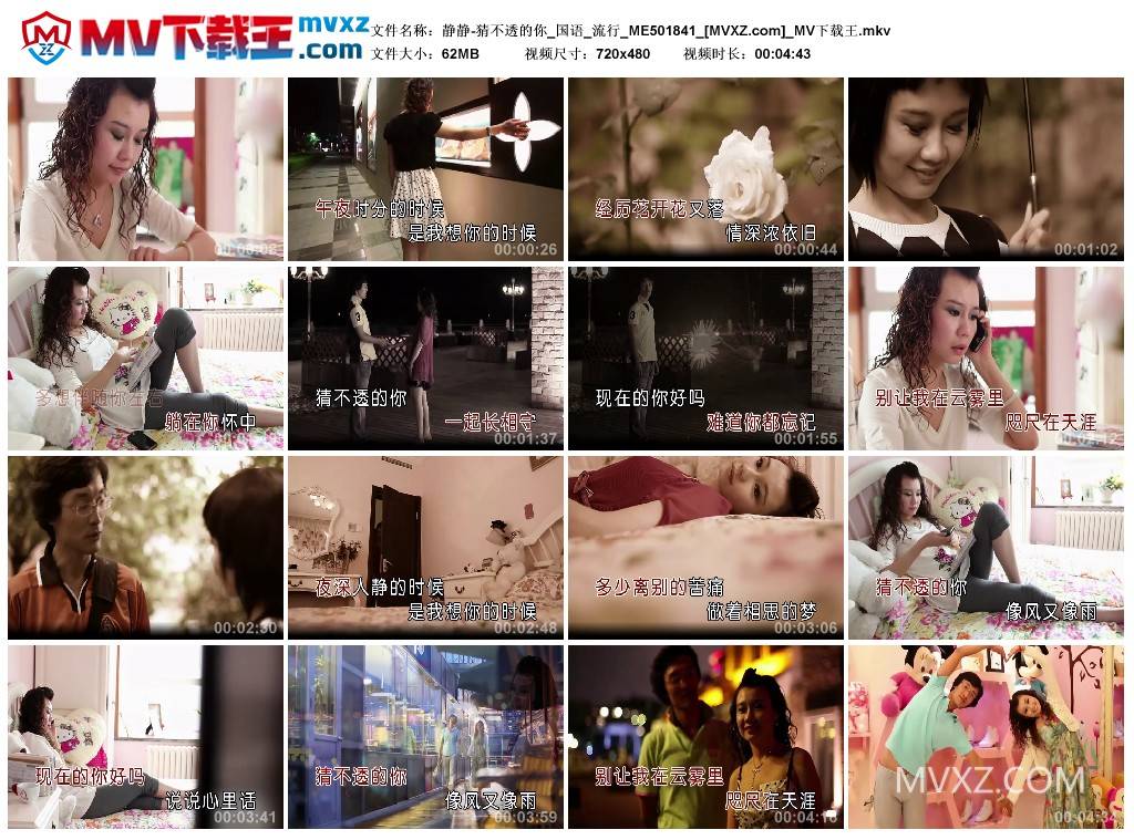 静静-猜不透的你_国语_流行_ME501841